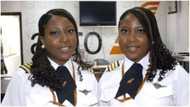 Hassana and Husiena Edili Ogaji, Canada-based ladies who are the first female twin airline pilots