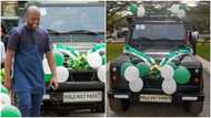 Kind GH CEO donates expensive car, PPE, other items to Mole National Park; beautiful photos emerge