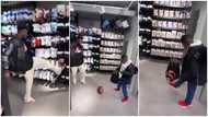 Yaw Dabo plays totals with Mohammed Kudus inside a store in Amsterdam, video thrills Ghanaians