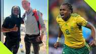 Siphiwe Tshabalala meets Peter Drury 14 years after World Cup epic commentary