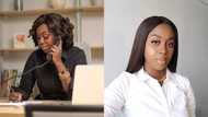 Ghanaian lady who once begged to be a receptionist turns boss lady with PhD