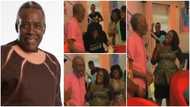 He looks so slim - Nigerians raise voices of concern as Olu Jacobs pays surprise visit to wife on movie set