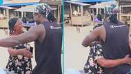 Ghanaian man returns home from Germany to surprise his mum in the village