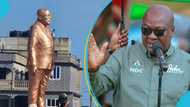 "Let others praise you.” Mahama slams Akufo-Addo for erecting statue of himself in Sekondi