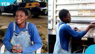 18-year-old Ghanaian lady delights over work as a car sprayer: "I have passion for the work"