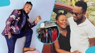 Anita Afriyie's estranged husband seen selling second-hand clothes on the streets amid his marital woes, video