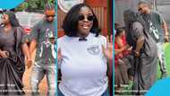 Maame Serwaa makes rare public appearance with her rumoured boyfriend, video stirs reactions