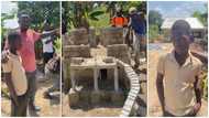 Talented 11-year-old GH boy builds storey building from scratch with no training, video wows many