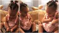 'Indomie' generation baby seen putting money in dress like an 80's grandma