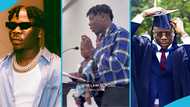 Stonebwoy in GIMPA: Cameras capture musician in class during serious academic presentation