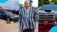 President Mahama showcases wealth and prestige with his expensive personal official cars, videos