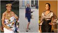 Anne Sophie Avé: Many hail the Former France Ambassador to Ghana for slaying an African print dress at French Presidency Palace