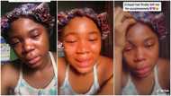 "Sorry dear": Beautiful lady cries bitterly in video after boyfriend of 7 years dumped her