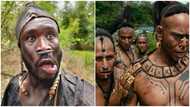 Dr Likee wears Apocalypto costume for YouTube skit, Ghanaians react to photos