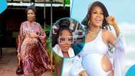 United Showbiz: Mzbel looks stunning in white pants suit and high heels 3 weeks after delivery