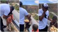 Man comes down from his car, cries & hugs kids hawking on road; video stirs massive reactions online