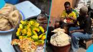 Funny video as Chef Abbys teaches Michael Dapaah how to prepare Ga kenkey