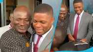 Appiah Stadium forces two guys to bow before Sammy Gyamfi, viral video trends: "He wants $800"
