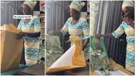 Ghanaian Man Surprises Mother With Money On Her Birthday; She Gets Emotional And Blesses Him