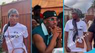 Kudus' sister Khadijah rans away from bloggers at his donation event in Nima, video trends