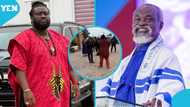 Adom Kyei Duah meets Ajagurajah, humbly bows to him as they chat like pals