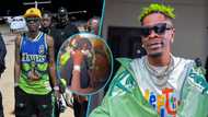 Shatta Wale arrives in Bolgatanga for his stadium concert, sprays fans with cash