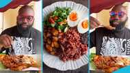 Nigerian man tastes Ghana’s waakye for the first time, declares it a national treasure