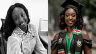 Ghanaian lady who finished SHS with a 'worrying' result in WASSCE bags first class in university