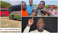 NDC Elections: Ningo Prampram aspirants challenge each other as they convey delegates in large buses