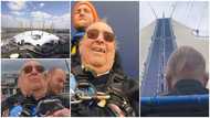 100-Year-Old man climbs the roof of 02 Arena in wheelchair to celebrate birthday