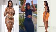 Fella Makafui: Actress shows off her flat belly and hourglass shape in cute video