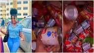 Ghanaian lady gets tongues wagging with video of her loading items as she readies for school: “Provision store”