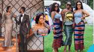 Throwback pic of the stunning Kente dress and charming hairstyle Serwaa Amihere wore to Henry Fritz's wedding