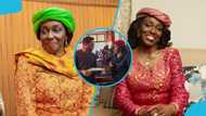 Final appearance: Nana Konadu Agyemang-Rawlings attends a funeral a day before her demise