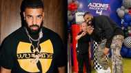 Drake throws race car themed birthday party for young son Adonis
