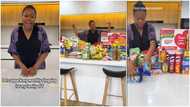 Reactions as lady displays massive foodstuffs she buys monthly for her family of 7; "This foodstuffs no go reach two weeks"