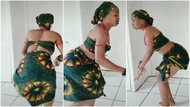 Pretty lady in wrapper effortlessly displays amazing 'waist work'; sweet video goes viral