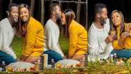 Adjetey Anang and wife 'chop' love in swimming pool to mark 14th marriage anniversary in photos