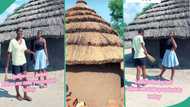 Ladies living in village show interiors of thatched building in viral video: "You have a nice house"