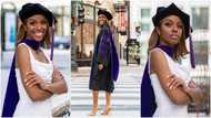 Brains and beauty: Lady celebrates after graduating from law school, stuns social media with photos