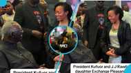 Kufuor and Zanetor Rawlings hug, kiss and crack jokes in heartwarming moment at a public event, video
