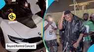 Ghanaian rapper Medikal shows off GH¢660,000 BMW i8 at Beyond Kontrol concert