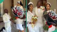 "The woman is kind": Reactions as man kneels to thank first wife for allowing him to marry second wife