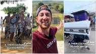 American man shares a video of how much he enjoyed his visit to Ghana, netizens can't keep calm