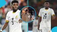 Partey and Black Stars player caught enjoying nightlife at popular East Legon lounge (Video)