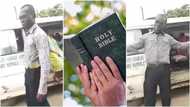 Na hunger dey worry am: Motor park preacher finishes evangelism, says impregnating your wife is sin in video