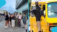Obroni ladies in Ghana board trotro for the first time: "Try it on a Monday"