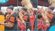 John Mahama: Sister of President shows off Adowa dance moves, mourner sprays cash on her, video trends