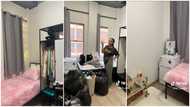 Lady shares how she transformed her messy apartment into a plush room in 4 hours