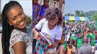 Martha Ankomah stuns deprived C/R school with massive stationery donation